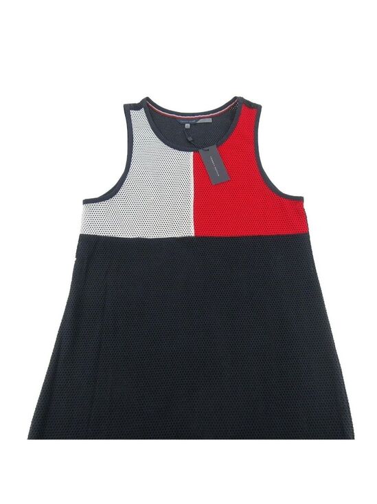 Tommy Hilfiger Other - Tommy Hilfiger Swim Dress Cover-Up Mesh Navy Blue Red White Size S/M NEW $78